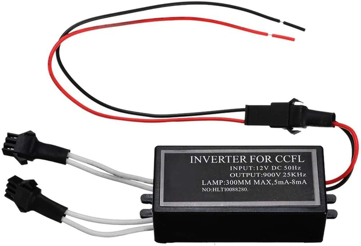 Ijdmtoy Pair Replacement Dual-Connector CCFL Inverters Compatible with CCFL Cold Cathode Fluorescent Lamp Headlight Halo Angel Eyes Kit