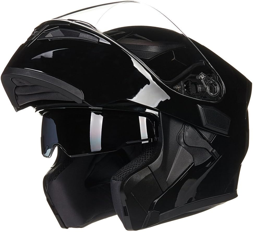 ILM Motorcycle Motorbike Dual Visor Flip up Modular Full Face Helmet DOT 6 Colors Model 902