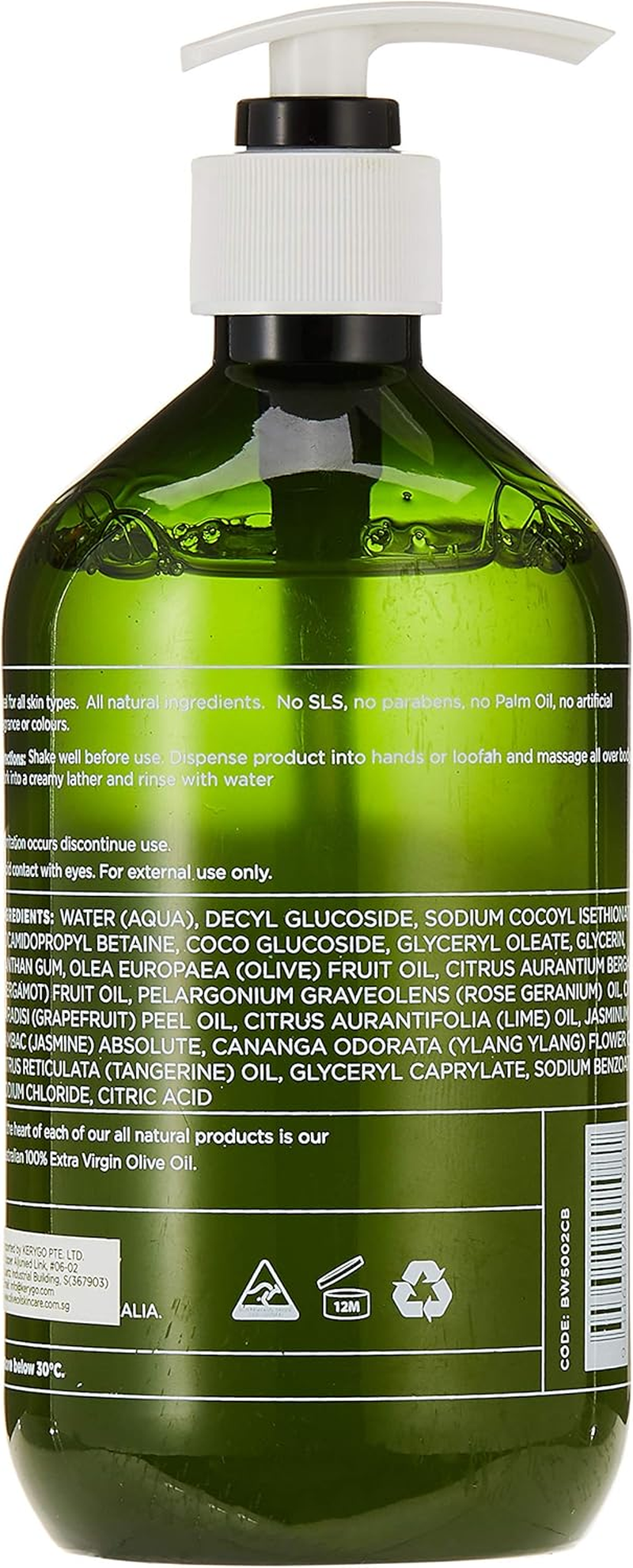 Olive Oil Body Wash - Citrus Bloom, 500 Ml image number 2