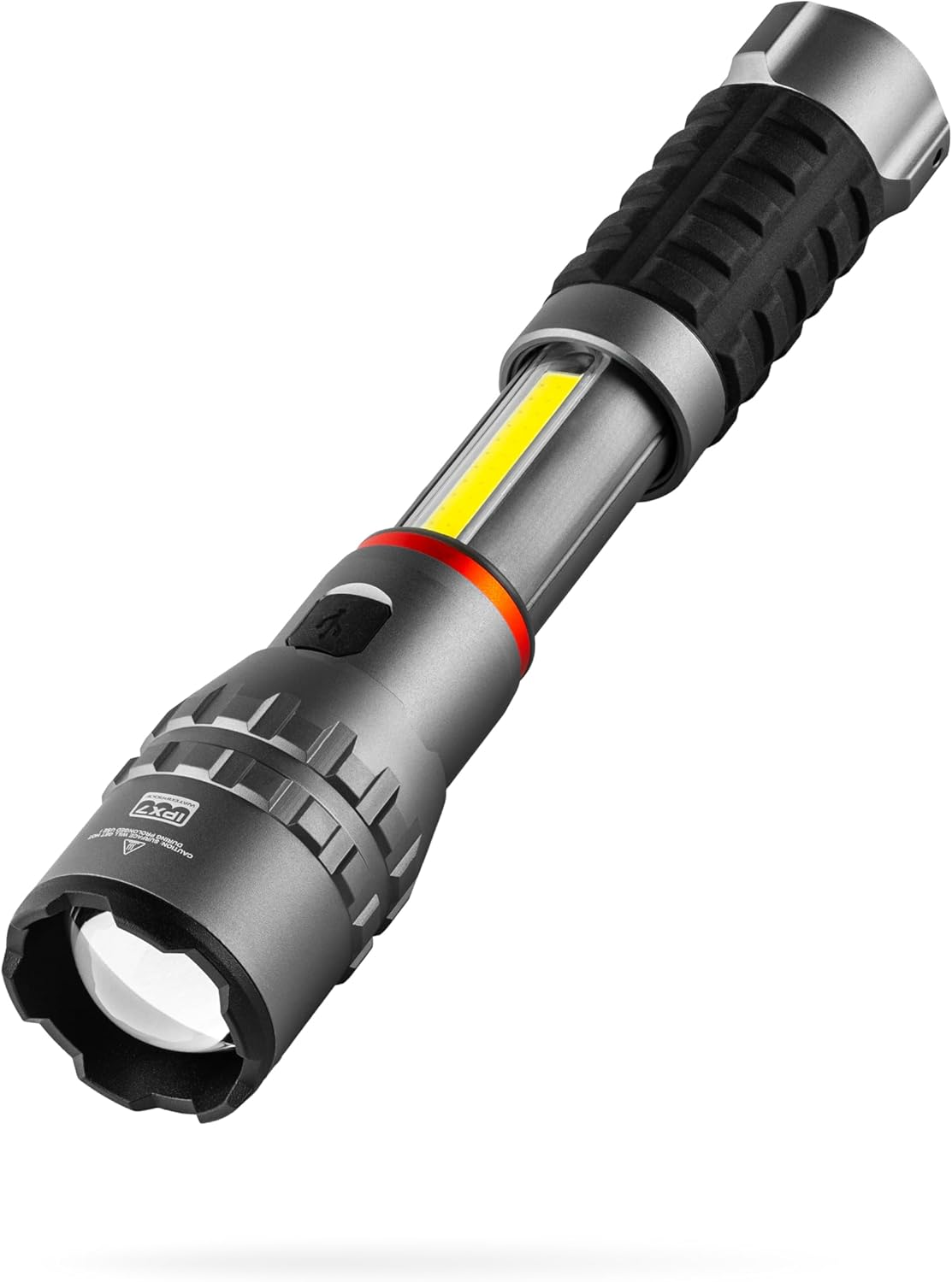 NEBO Slyde King 4K &ndash; 4,000 Lumen USB‑C Rechargeable Flashlight + 1,000 Lumen COB Work Light | 7 Modes with 4X Zoom, Magnetic Base, IPX7 Waterproof &ndash; Tradesman, DIY, Camping, Emergencies image number 4