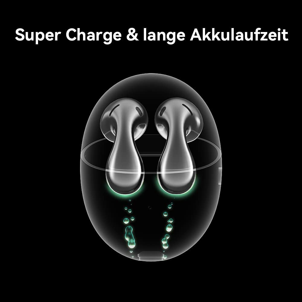 HUAWEI Freebuds 5 Headphones, Hi-Res Certified, Open Design for Improved Comfort, 30 Hours Battery Life, IPX4 Waterproof, Silver Frost - Purple image number 4