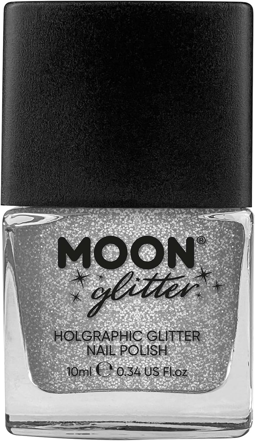 Holographic Glitter Nail Polish by Moon Glitter - 14Ml - Gold - Blue image number 3