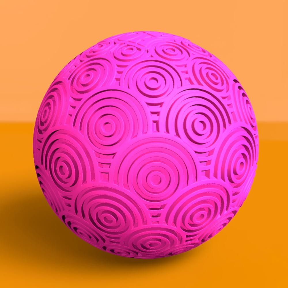 Needoh Ripples - Large Squishy Fidget Toy, Wavy & Curvy Textured Stress Ball, Neon Colours & Assorted Styles, Soft, Stretchy, & Soothing Sensory Fun
