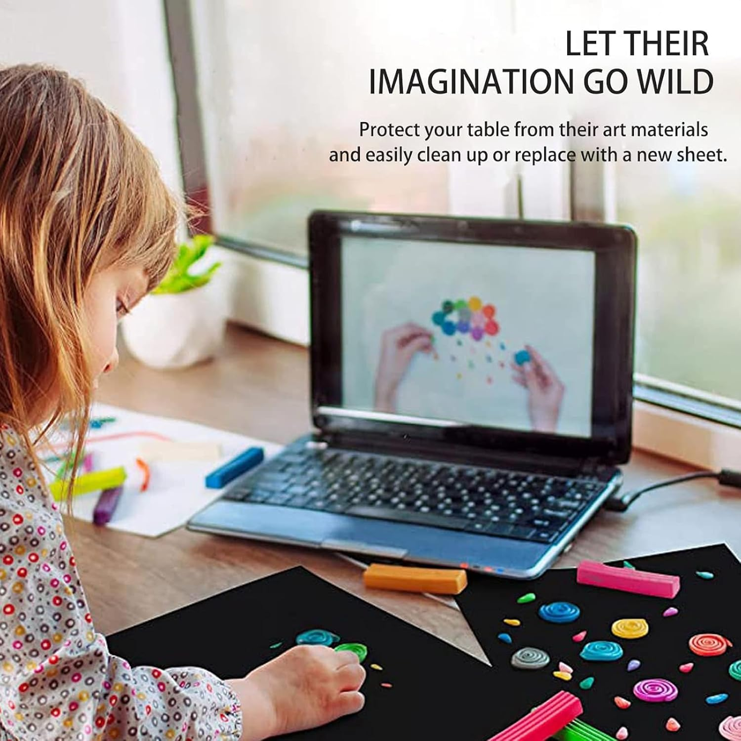 Jotia 1 Roll 30Cm X 10M Black Kraft Paper Roll, Kraft Wrapping Paper Roll Recycled Kraft Paper for Gift Wrapping, Wall Art, Postal, Shipping, Bouquet Flower Wrapping, DIY Arts Crafts, Bulletin Board