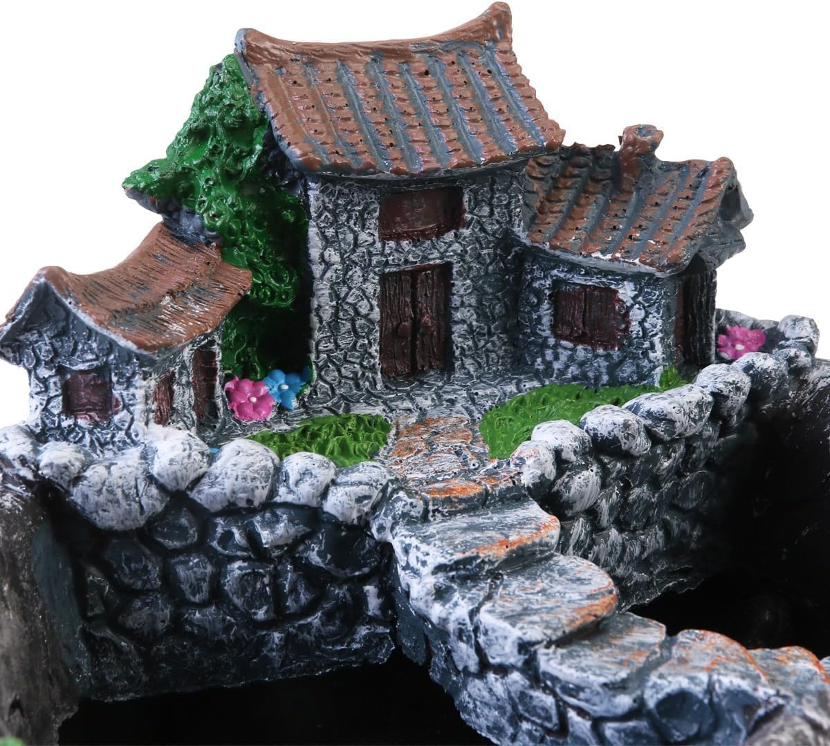 Planter Flower Plant Pots Fairy Garden Pot with Sweet House Resin Miniature Creative Succulent Plants Pot Mini Garden Decoration Bonsai Decor Accessories image number 5