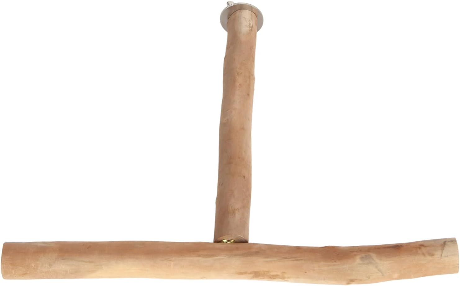 Training Climbing Toys T Shaped Wood Bird Perch Fun Palm Grinding Chewing Exercising Relieve Boredom Wooden Lovebird Stand for Bird Cage image number 3