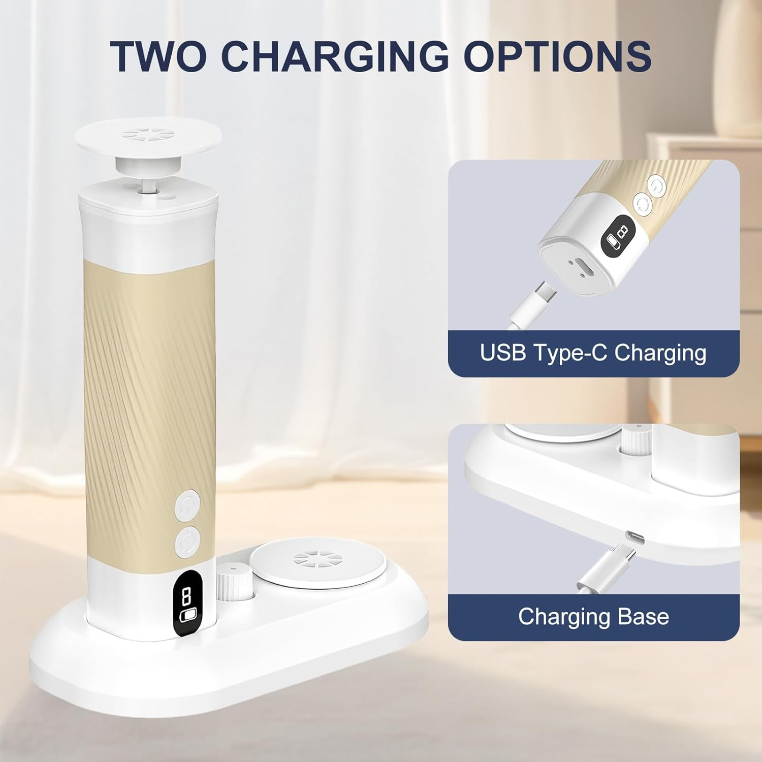 Electric Foot Callus Remover, Professional Pedicure Kit with 9 Speed, LCD Display, Reversal, Gear Memory & Charging Dock, Rechargeable Foot File Grinder for Feet Dry Dead Skin image number 3