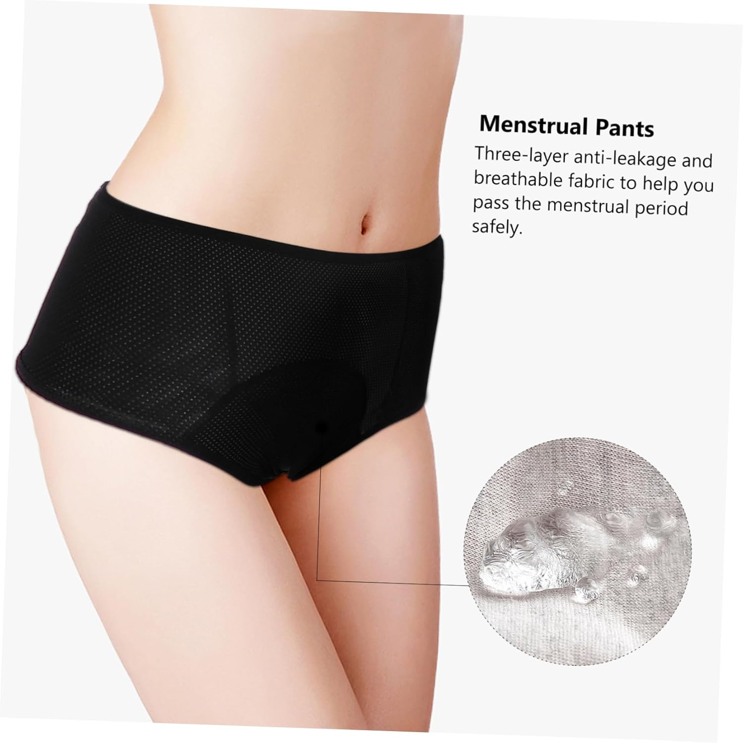 Menstrual Briefs for Women Comfortable Reusable Underwear with Leak Design Made from Soft Light for Menstruation Protection image number 2