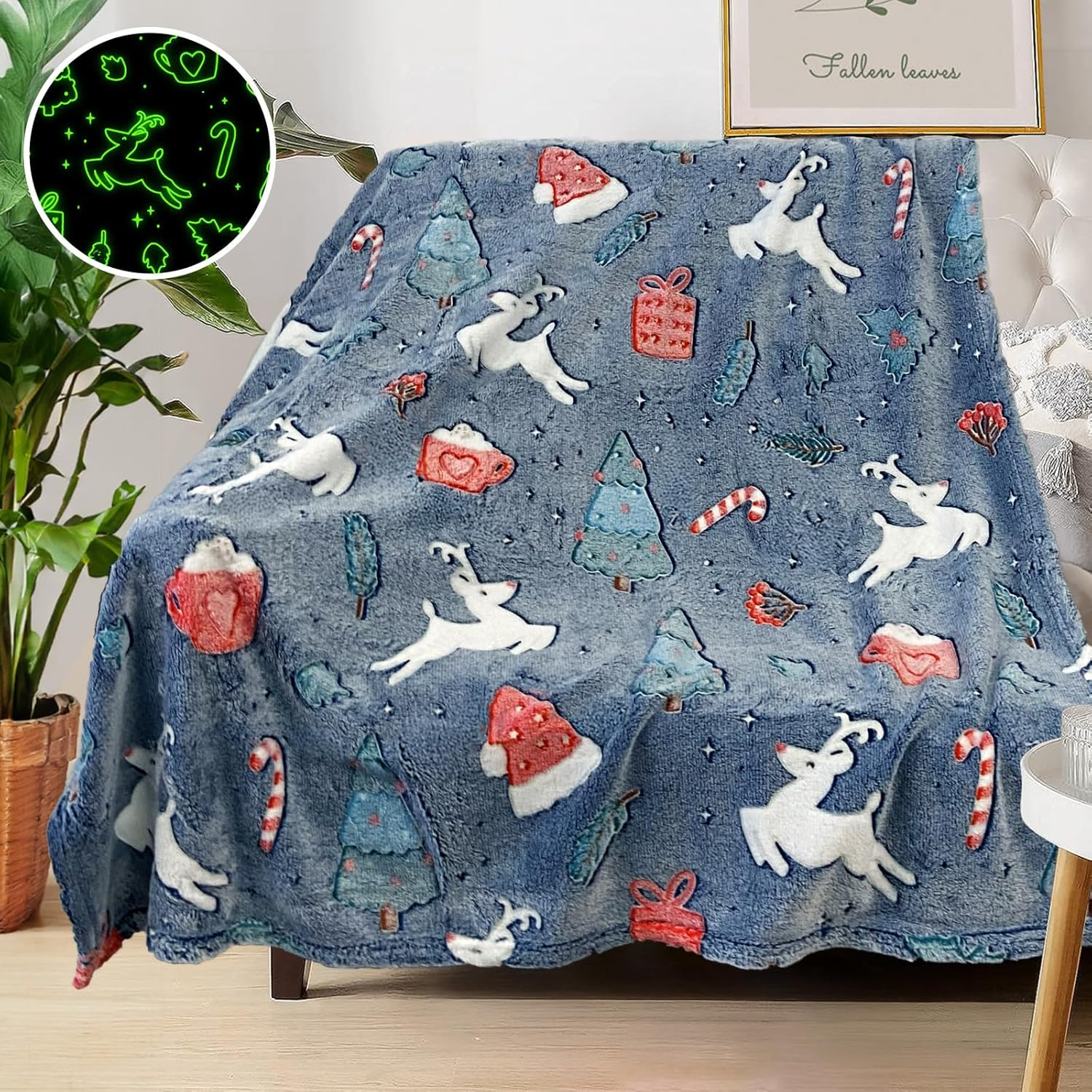 COMFAR Cute Halloween Blankets for Kids, for Kids/Teens/Women/Men, Halloween Blankets and Throws for Adults, Spooky Blanket for Boy/Girls/Toddler, Fall Throw Blanket for Couch 40"X 60"