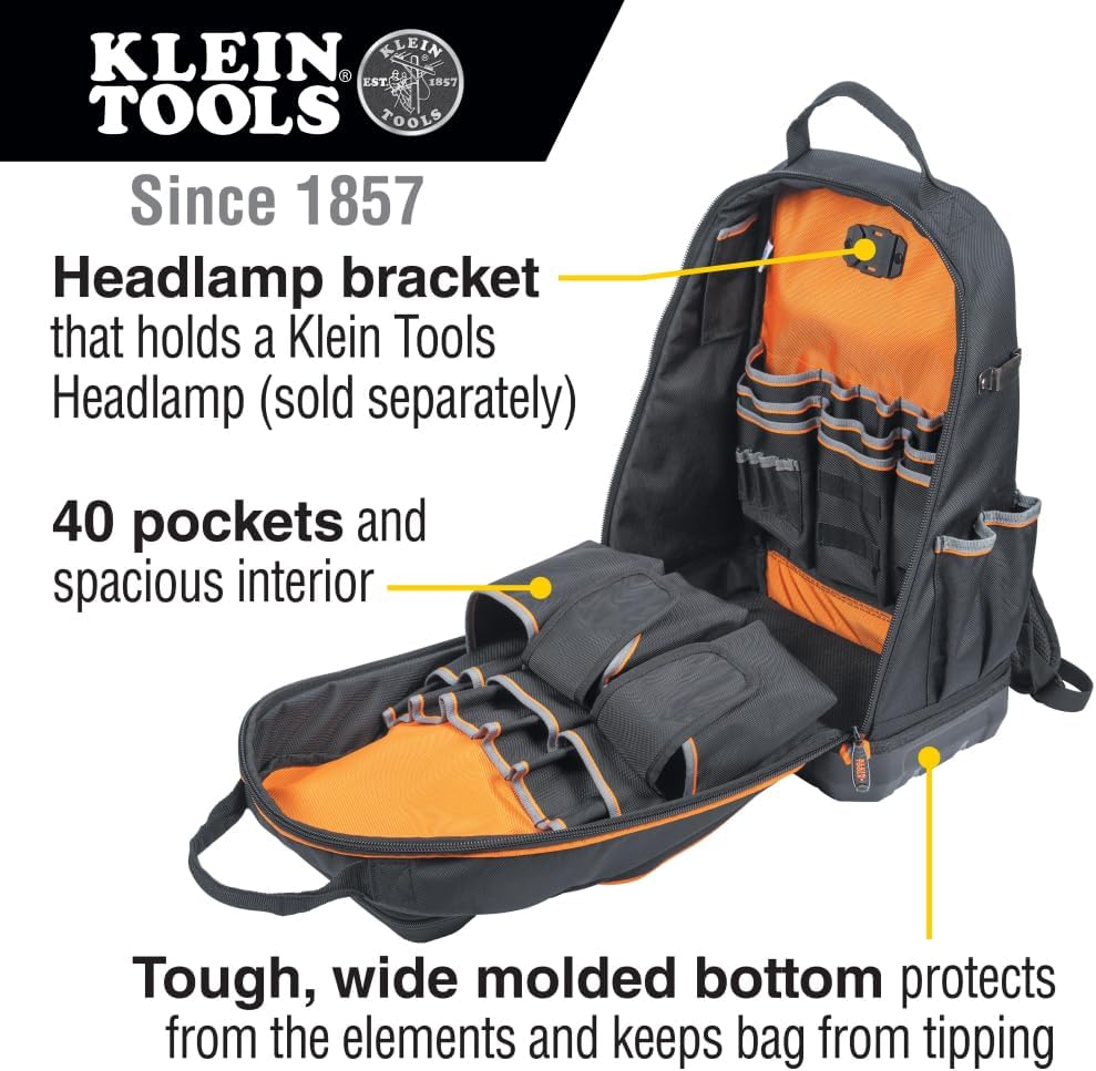 Klein Tools Tradesman Pro Tool Bag Backpack, X-Large