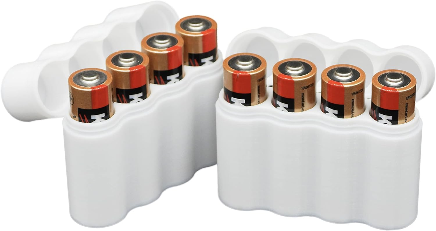 Slimline AA Battery Case, Soft Durable Material - Pack of 2 (Holds 4 Batteries) image number 3