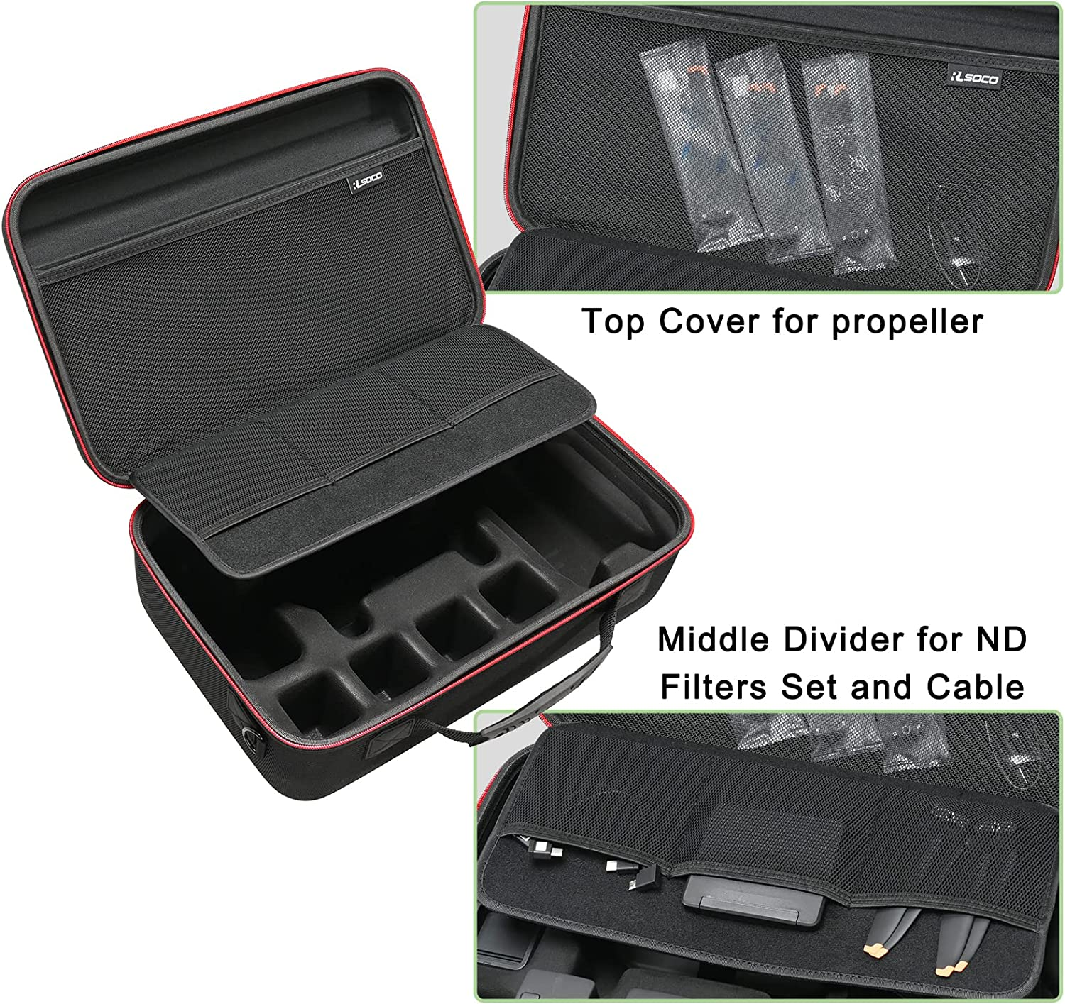 RLSOCO Hard Case for DJI Mavic 3 Classic/Mavic 3 / Mavic 3 Cine Fly More Combo - Fits: Mavic 3 Body,Rc Pro or DJI RC Controller,Batteries,Charger,Propellers image number 5