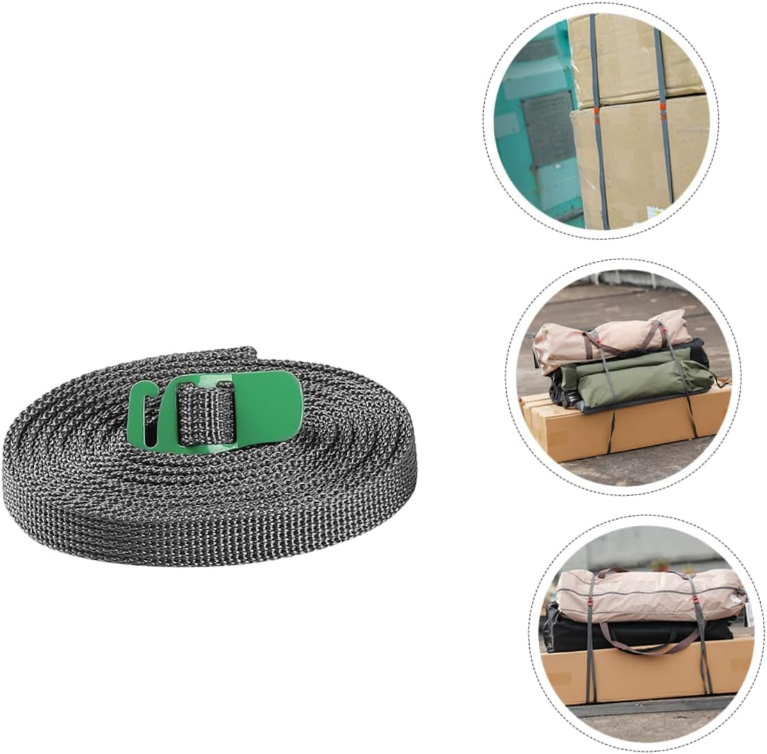 MOBUTOFU 2Pcs Binding Rope for Camping Luggage Tie down Straps Quick Release Buckle image number 1