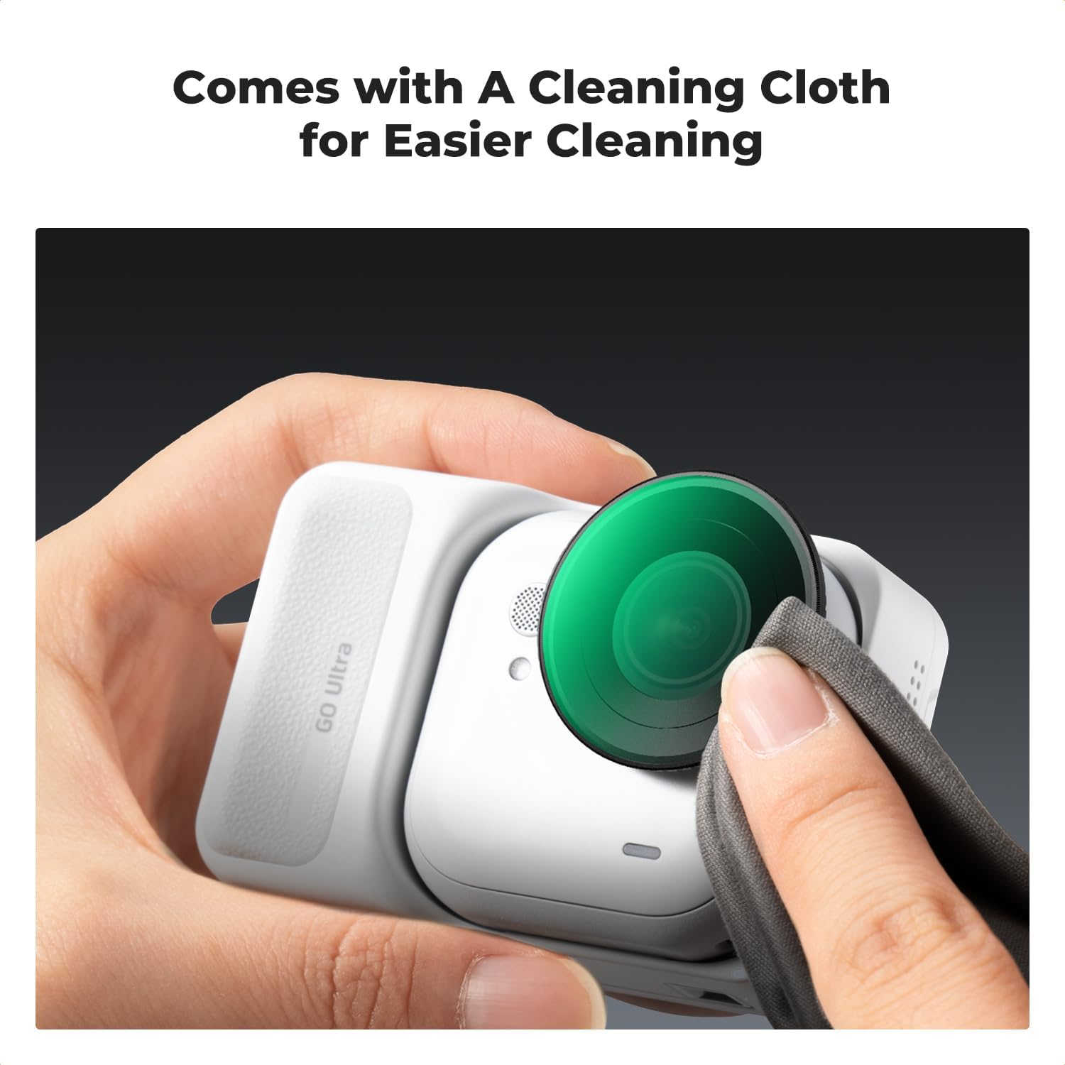 K&F Concept CPL Filter Compatible with Insta360 Go Ultra Action Camera Accessories, Circular Polarizing Polarizer Filter, Anti-Glare Remove Reflection HD Optical Glass with 28 Multi-Coated image number 6