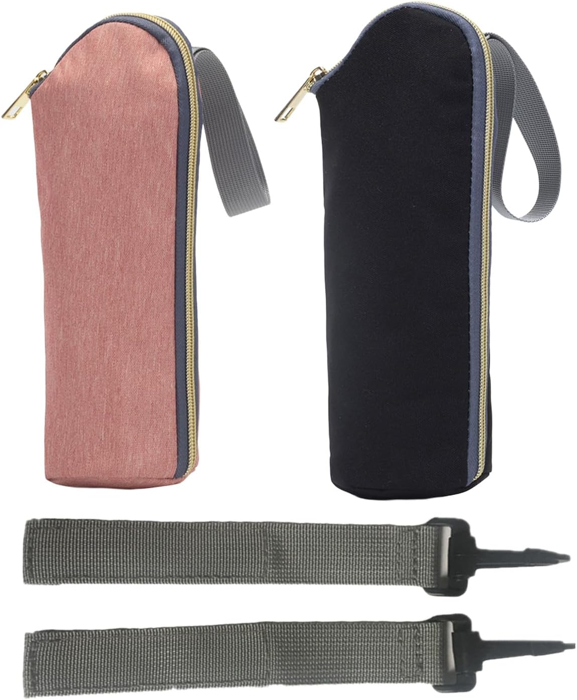 2Pcs Breast Milk Storage Bag, Portable Baby Bottle Bag, Baby Bottle Warm Bag and Breast Milk Small Cooler Bag Bottle Bag, Travel, Stroller (With Hook) image number 1