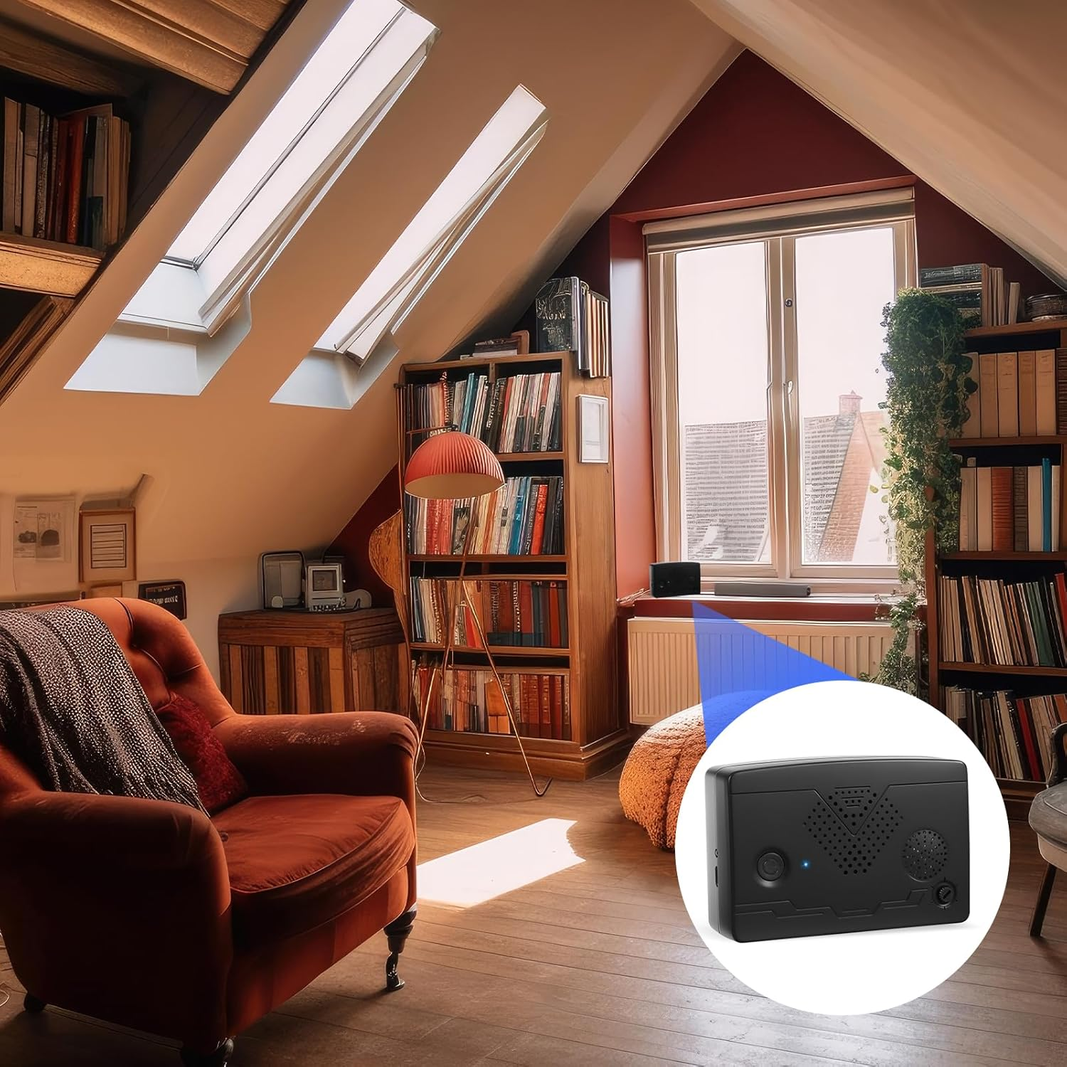 2Pack Ultrasonic Bat Repellent Outdoor for Attic,Bat Deterrent Devices Getting Rid of Bats,Bat Repellent Ultrasonic Indoor to Keep Bats Away from Porch,Upgraded Rechargeable Bat Repellent Outdoor image number 4