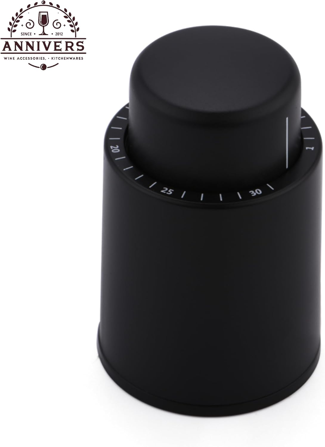 ANNIVERS [4 Pack] Vacuum Wine Bottle Stopper Wine Cork Air Pump Wine Stopper Saver Sealer, Reusable Leak Proof Silicone Seal Keep Fresh with Date Scale for All Wine Bottles, Bouchon Bouteille De Vin image number 5