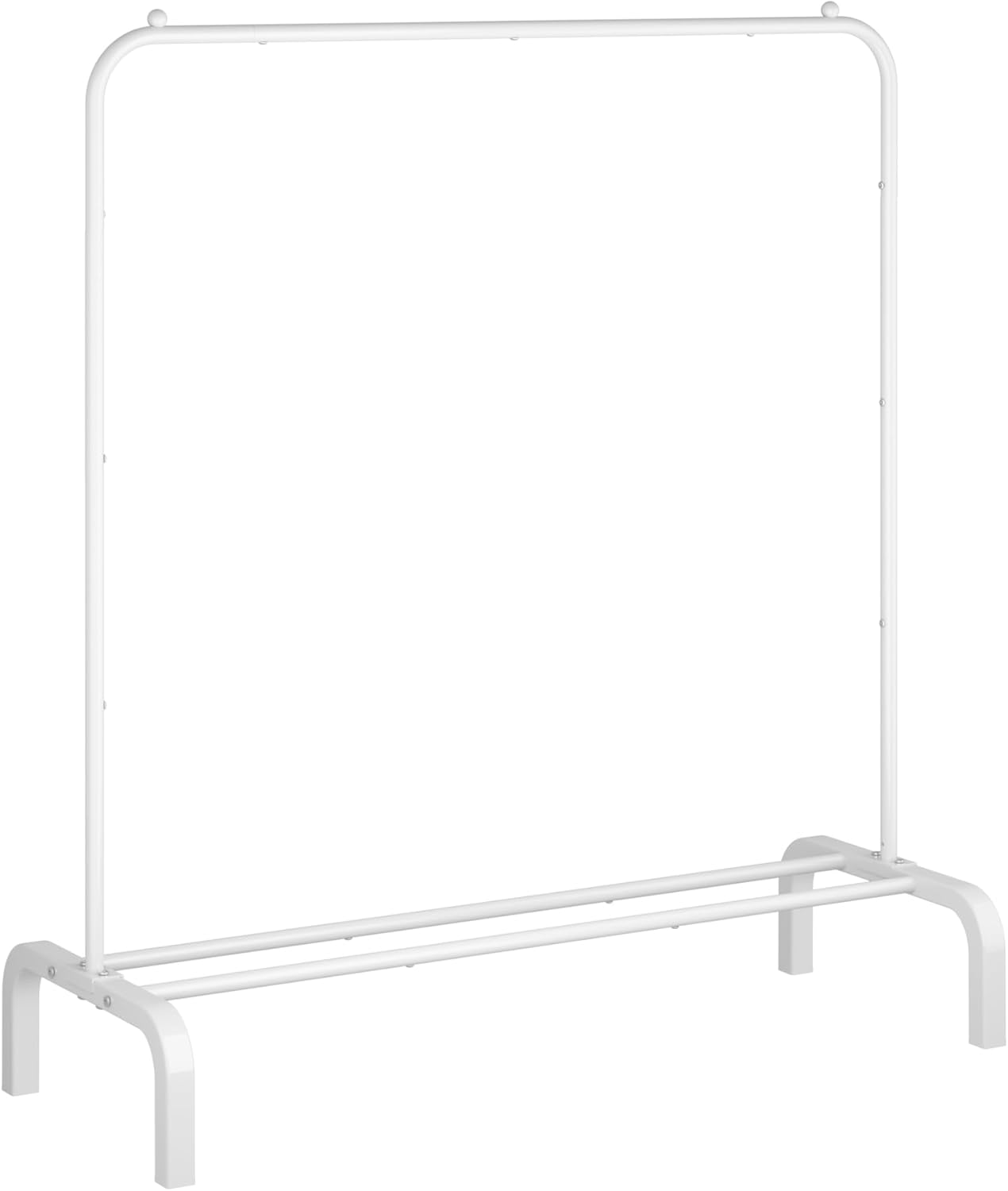 Clothes Rack Metal Clothing Rack with Bottom Shelf Garment Rack for Hanging Clothes Shirts Jeans and Coats Black