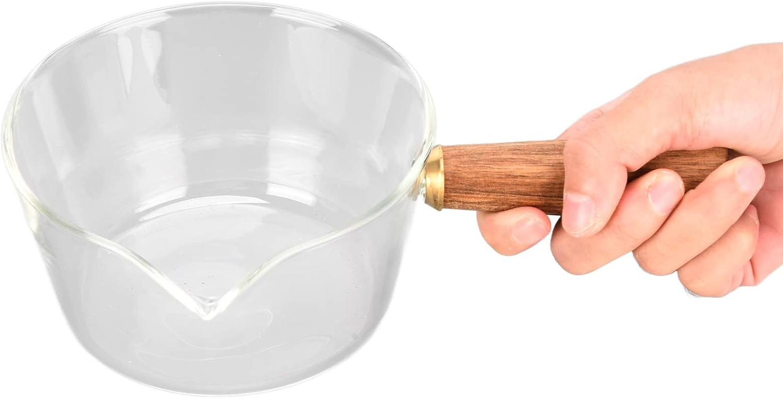 FASJ Milk Saucepan, Safe to Use Milk Pan Easy Cleaning Cookware with Wooden Handle for Restaurant for Home for Kitchen(#1) image number 4