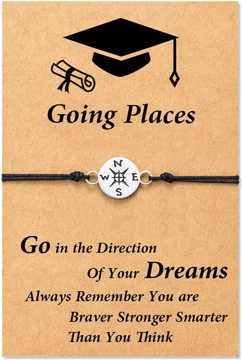 Inspirational Graduation Gifts for Middle High College School Student Graduation Bracelets for Son Daughter Best Friend Encouragement Grad Gifts