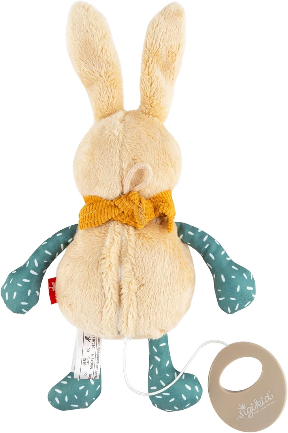 SIGIKID 43374 Music Box Rabbit Baby Gift - Grey/Raccoon image number 5