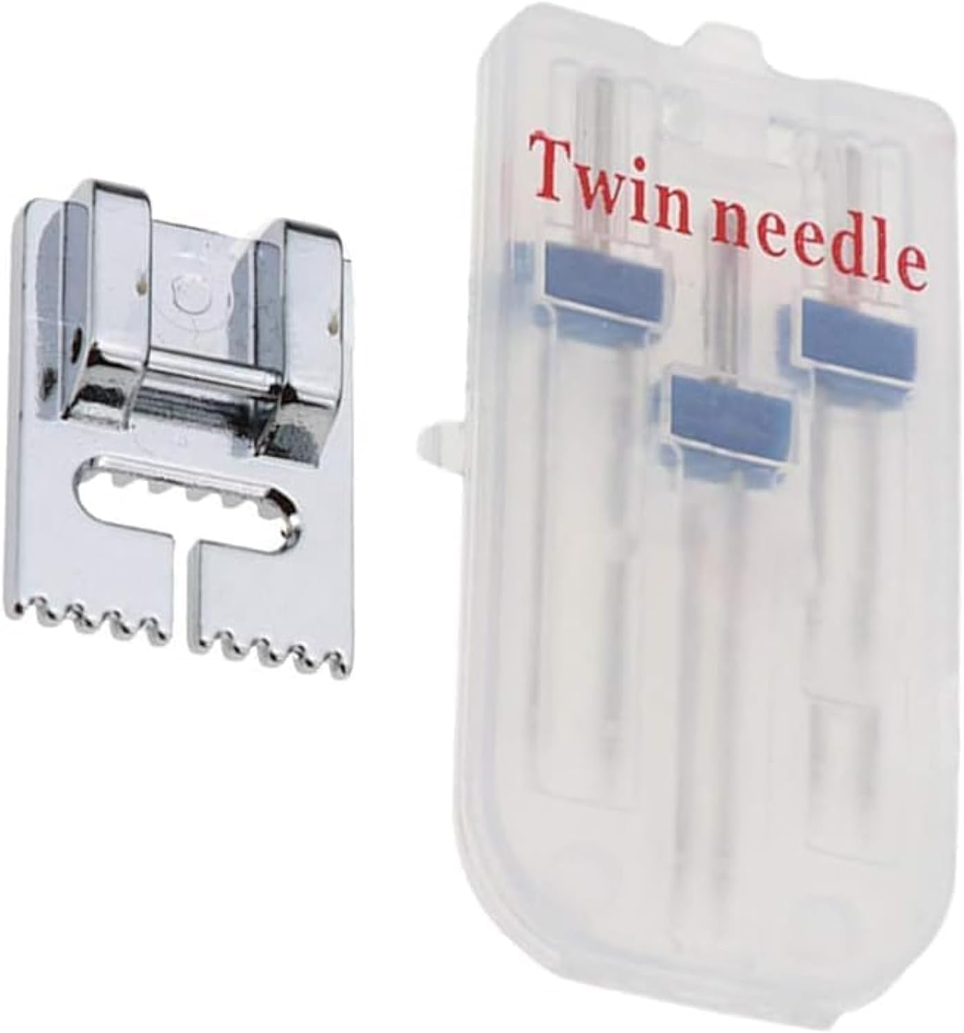 1 Set Twin Brother Stretch Machine Needle Double Twin Needles Pins Sewing Machine Double Needle for Brother Singer Sewing Machine Domestic Sewing Machine Sewing Machine Needles image number 4
