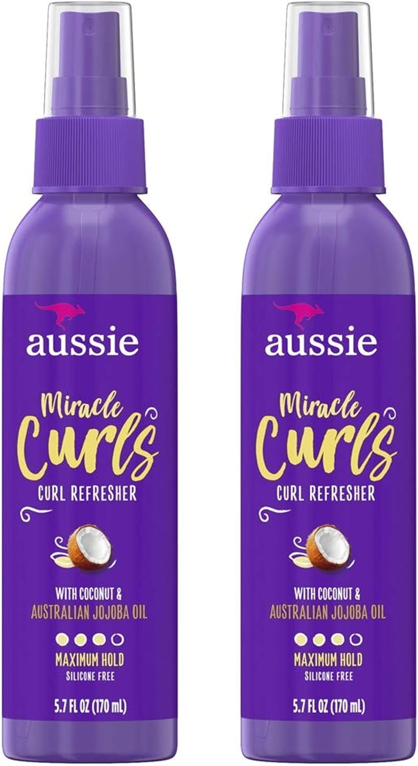 Aussie Miracle Curls Refresher 5.7 Ounce Pump (Maximum Hold) (170Ml) (2 Pack)
