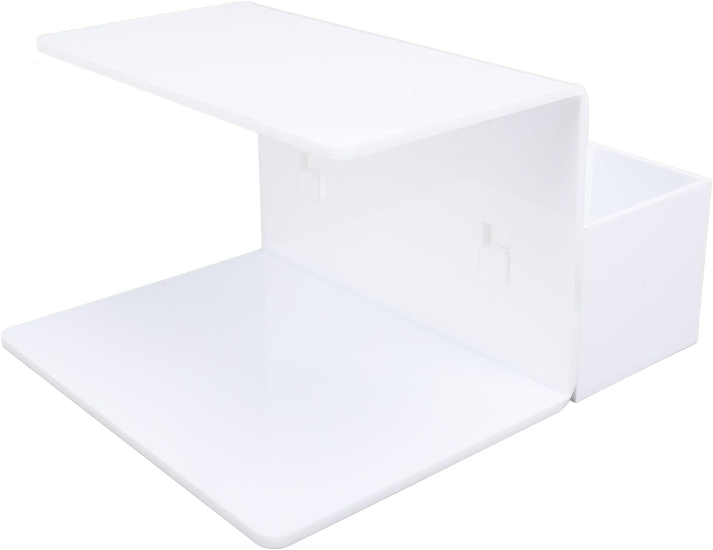 Cryfokt Premium Acrylic Eyelash Pillow Shelf with Storage Box, Convenient Lash Pillow Organizer for Eyelash Salons and Training Schools (Black)