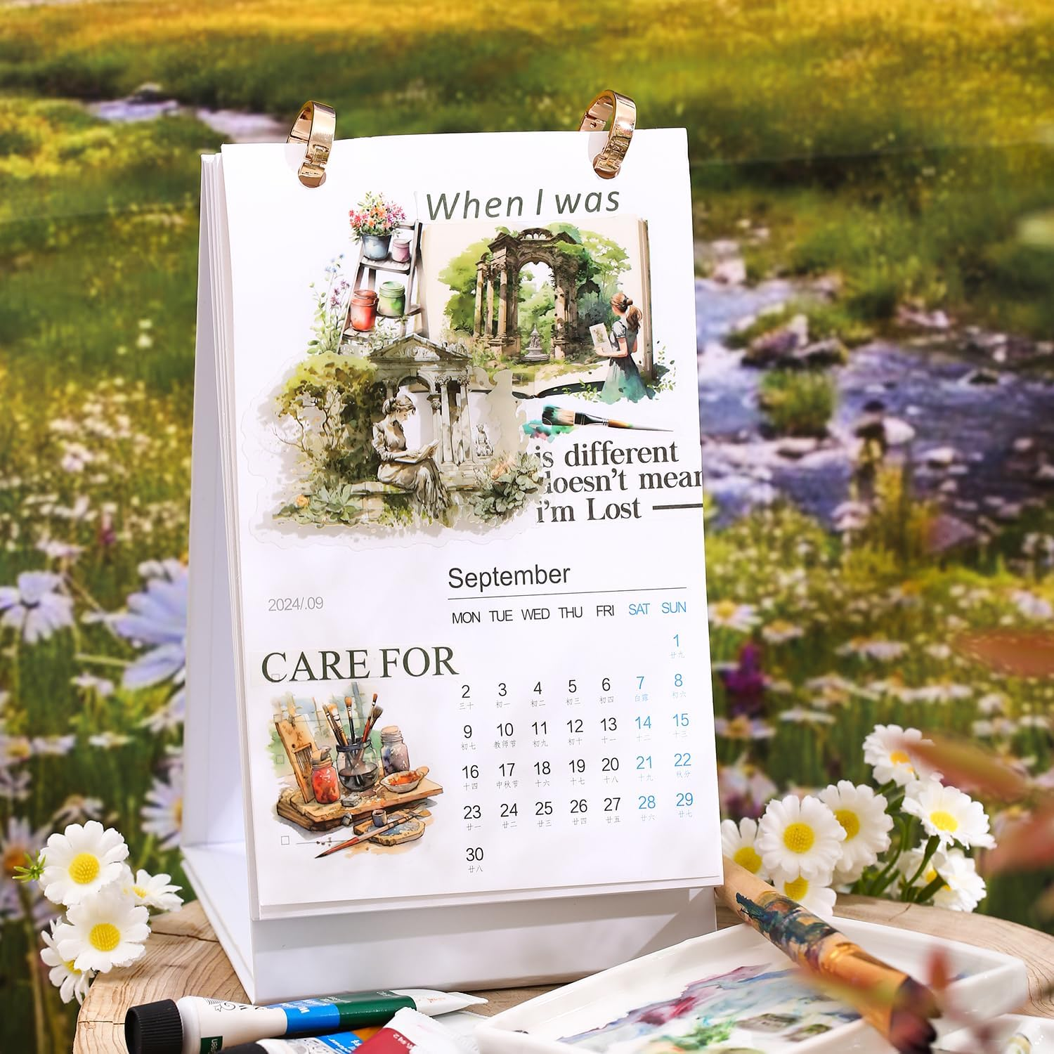 Miyouluna 90 Pcs Lanscape PET Stickers Set, Art-Themed Stickers Supplies for Scrapbooking, Journaling and DIY Crafts