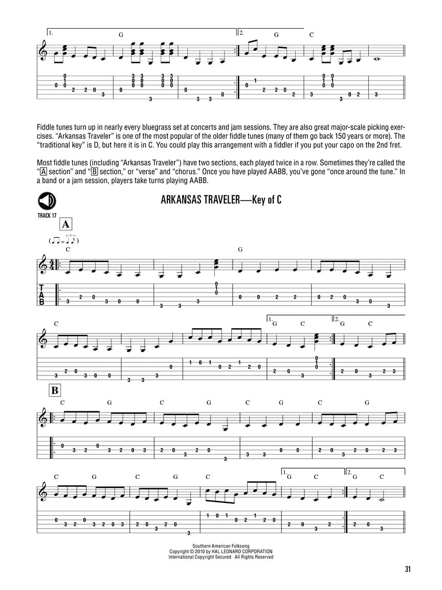 Hal Leonard Bluegrass Guitar Method Songbook: Learn to Play Rhythm and Lead Bluegrass Guitar with Step-By-Step Lessons and 18 Great Songs image number 4