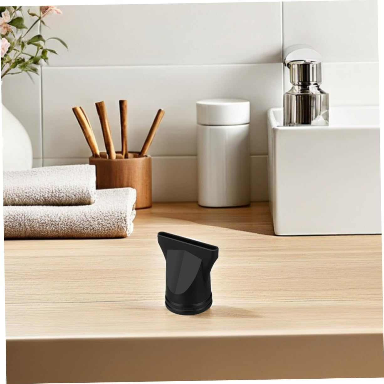 BESTYASH 5Pcs Hair Dryer Accessories Diffuser Nozzles Replacement Parts for Blow Dryers Styling Tool for Home Salon Black image number 2