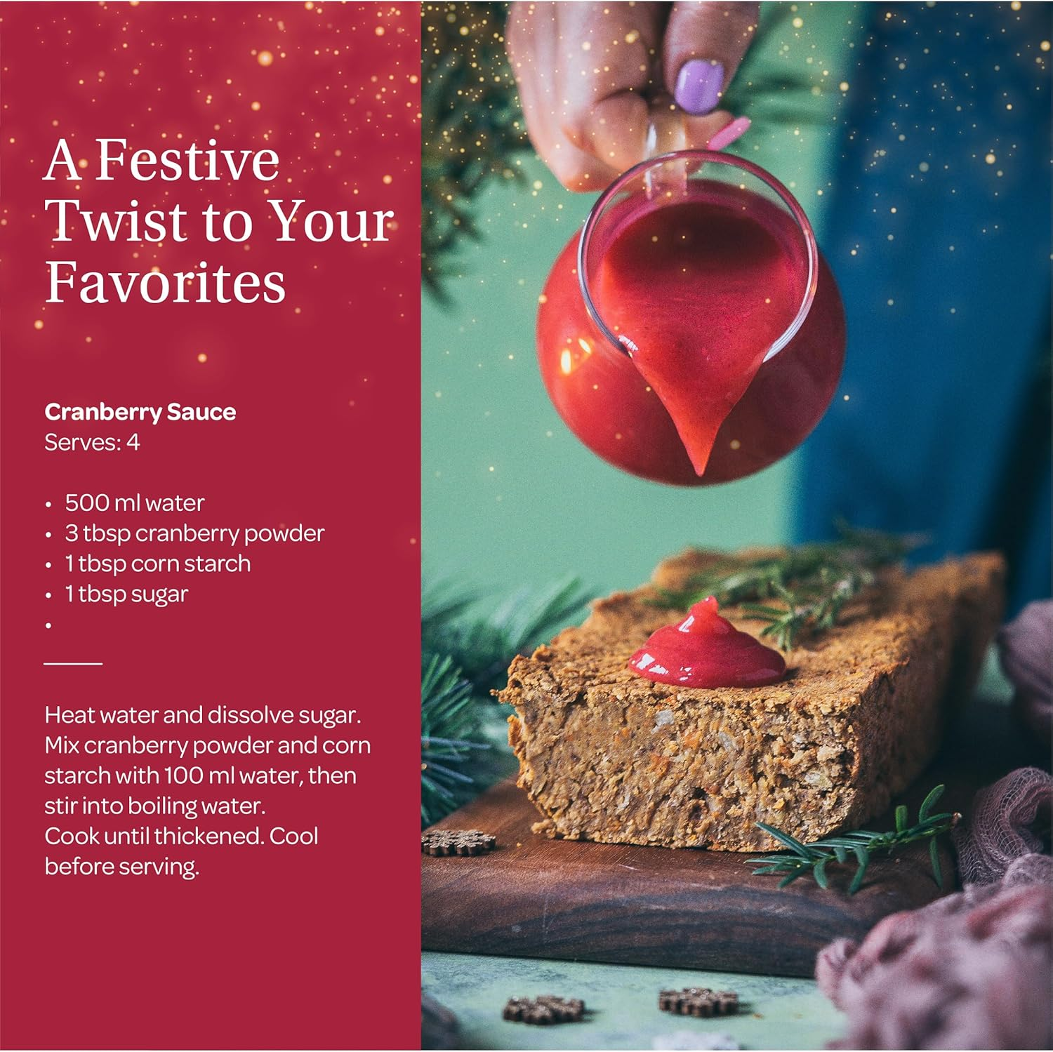 Wild Organic Freeze Dried Cranberry Powder, 3.2 Oz, 18-Day Supply, from Nordic Forests, Raw, No Added Sugar image number 1