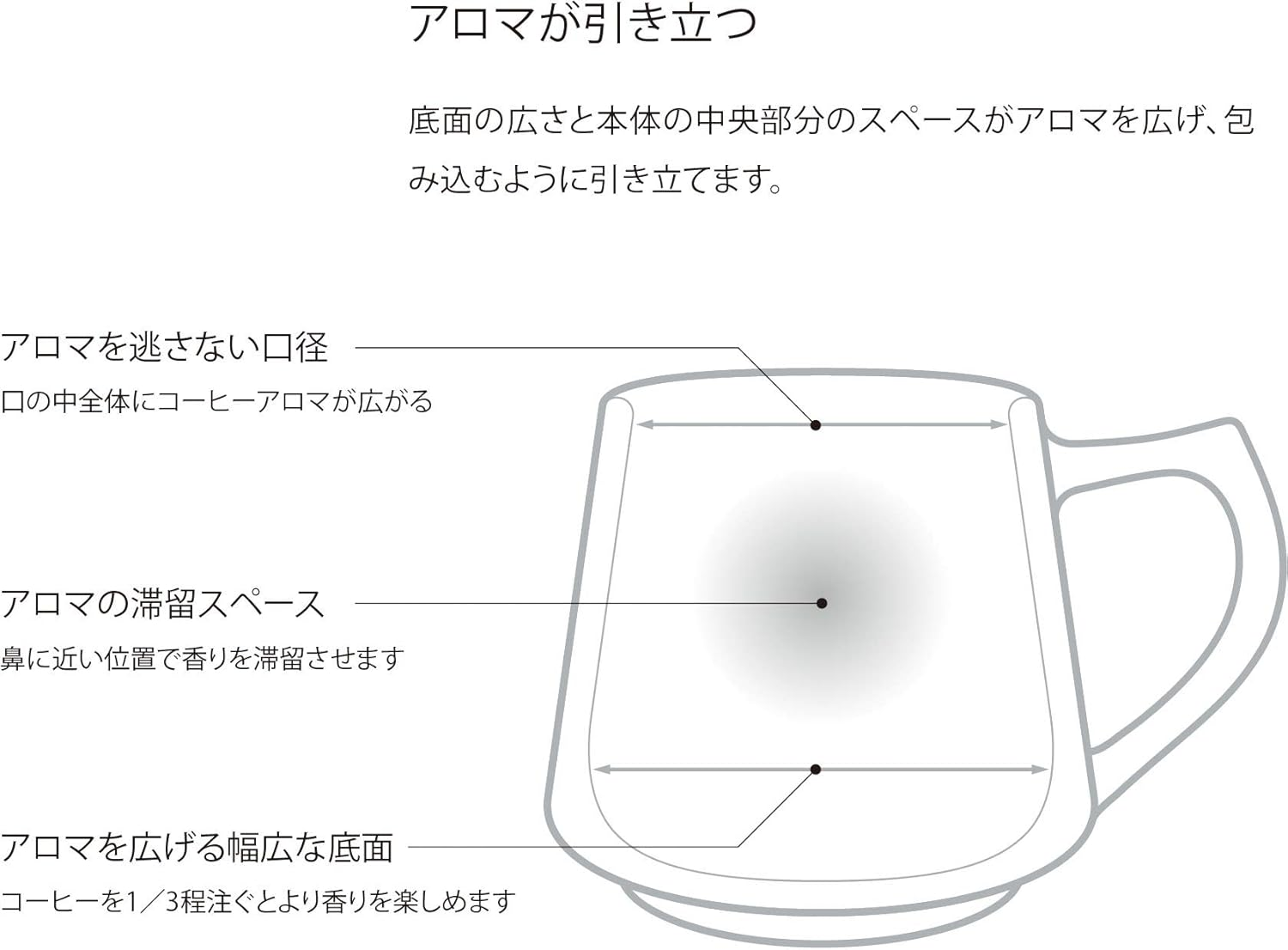 Cores C811BK Mug, Black, 11.8 Fl Oz (320 Ml), Made in Japan, Microwave, Dishwasher Safe, Delicate Made image number 4