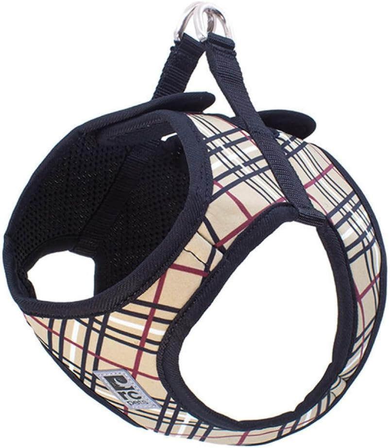 RC Pet Products Cirque Soft Walking Step-In Dog Harness, Small, Tan Tartan image number 2