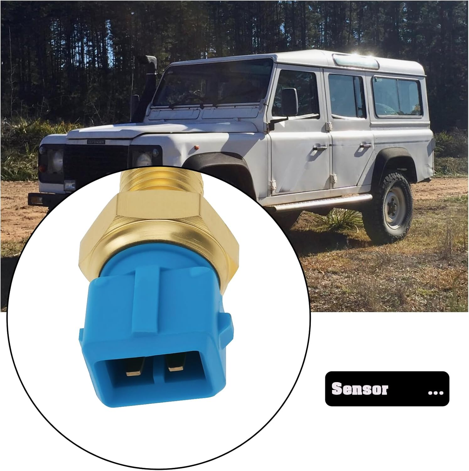 1Pc Car Engine Coolant Temperature Sensor ERR2081A with Seal, Compatible with Land Rover Defender 200Tdi, 300Tdi, Td5 image number 1