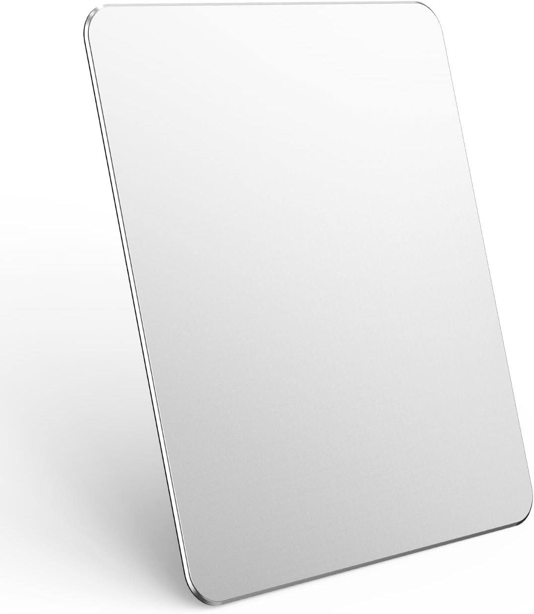 Hard Black Metal Aluminum Mouse Pad Mat Smooth Magic Ultra Thin Double Side Mouse Mat Waterproof Fast and Accurate Control for Gaming and Office(Medium 9.45X7.87 Inch)