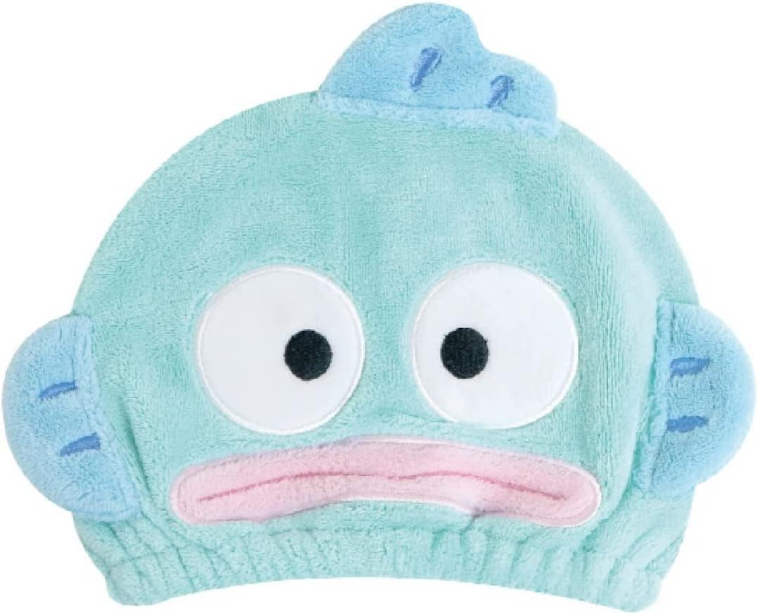 Towel Cap, Sanrio Hangyodon, Fluffy Bath, Adults, Girls, Boys, Kids, Children, Swimming Pool, Towel, Cap, Hair Dry Towel, Character, Hangyodon
