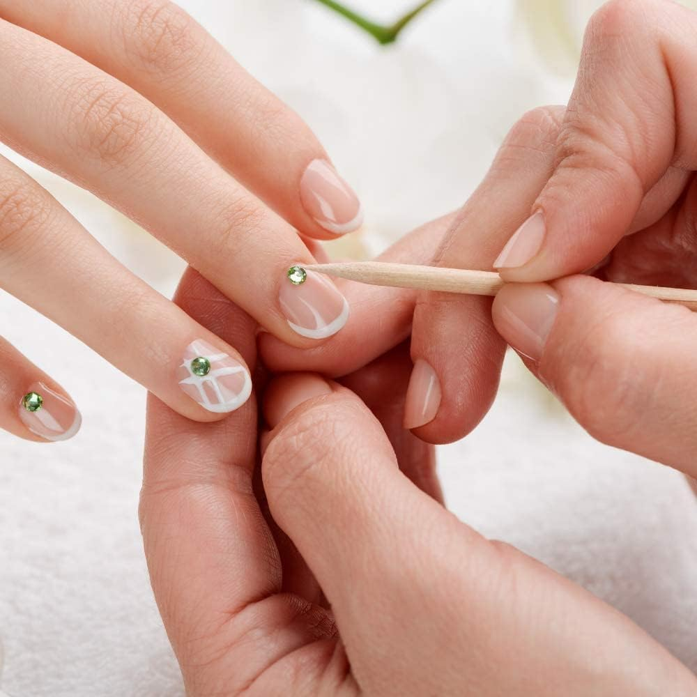 AMOSTBY Nail Art Orange Wood Sticks, 50PCS Multi Functional Cuticle Pusher Remover Manicure Pedicure Tool,4.5 Inch image number 6