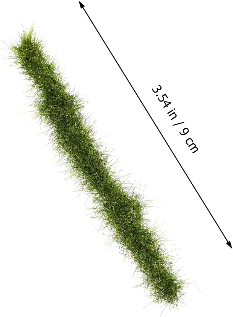 BESPORTBLE Static Grass Tuft Model, Artificial Grass Tufts Model Kit Resin Static Scenery Model Miniature Artificial Grass for Sand Table Railway Train Landscape, 3.5Inch image number 1