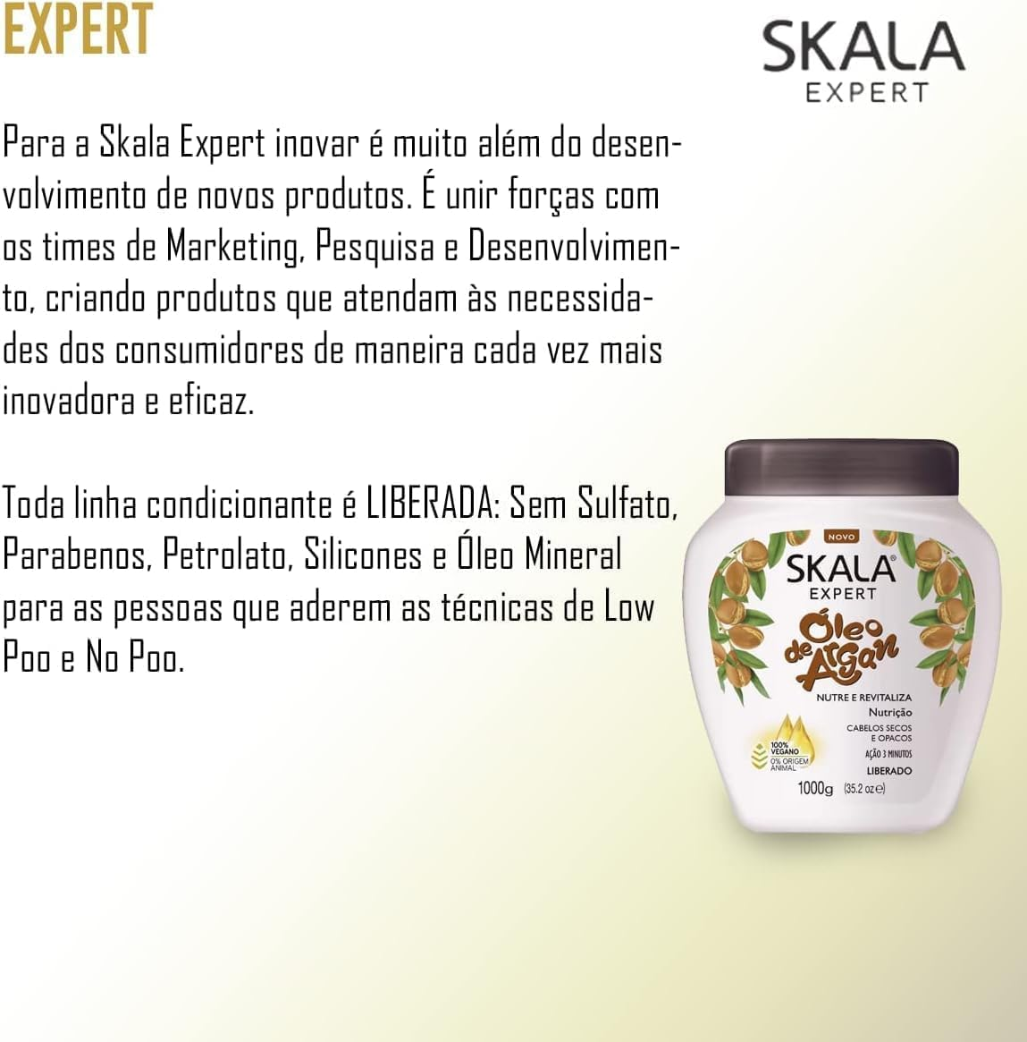 SKALA Oleo De Argan Marroquino, Rapido 3 Minutes 1Kg 35.2 Oz