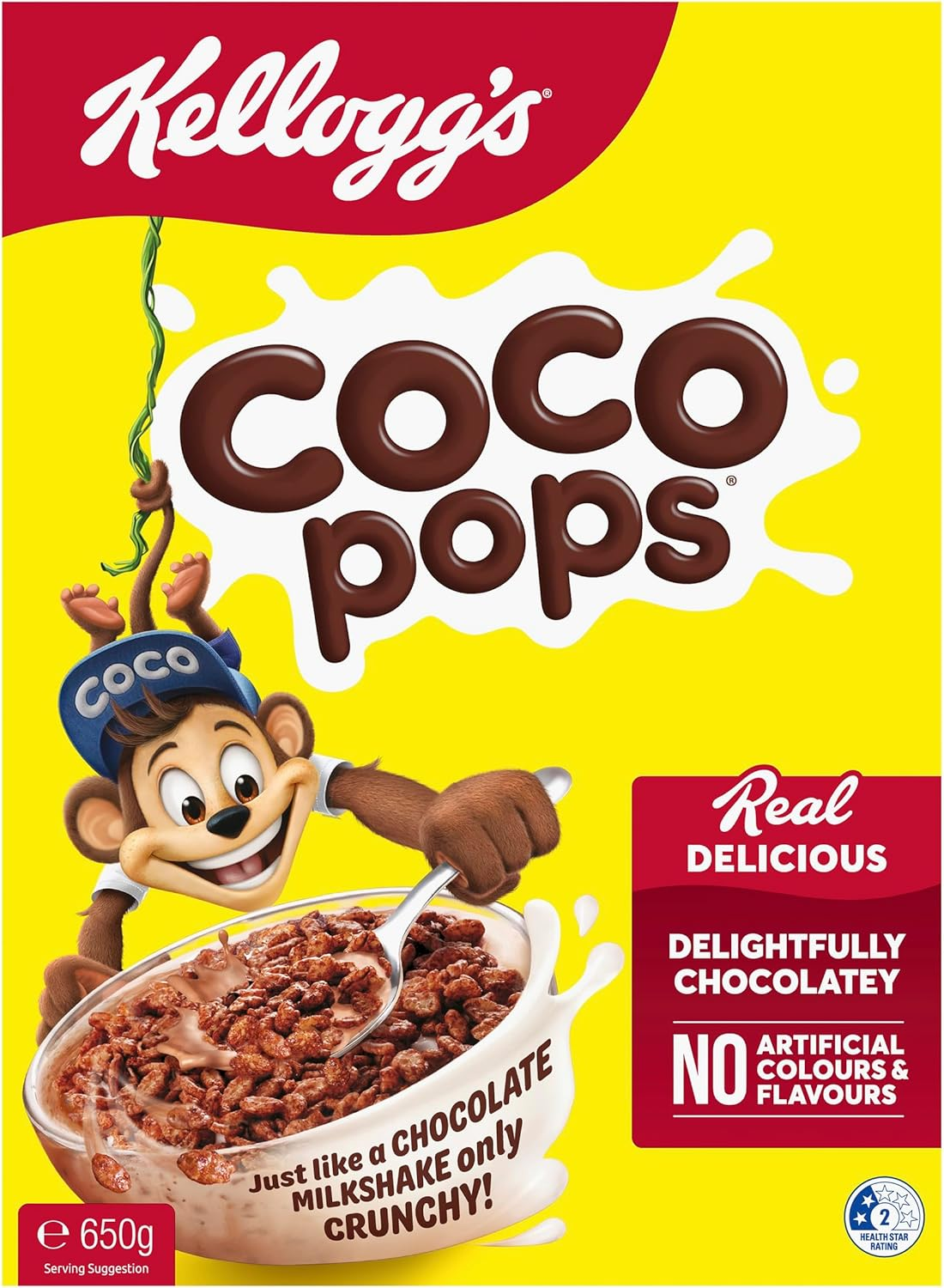 Kellogg'S Coco Pops Chocolatey Breakfast Cereal, 650G