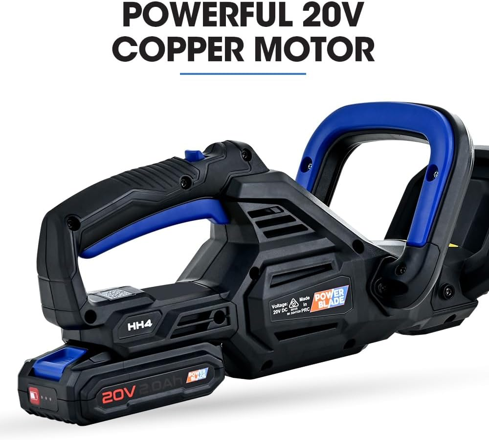 Powerblade HH4 20V Cordless Electric Hedge Trimmer Kit, with Lithium Battery and Fast Charger image number 5