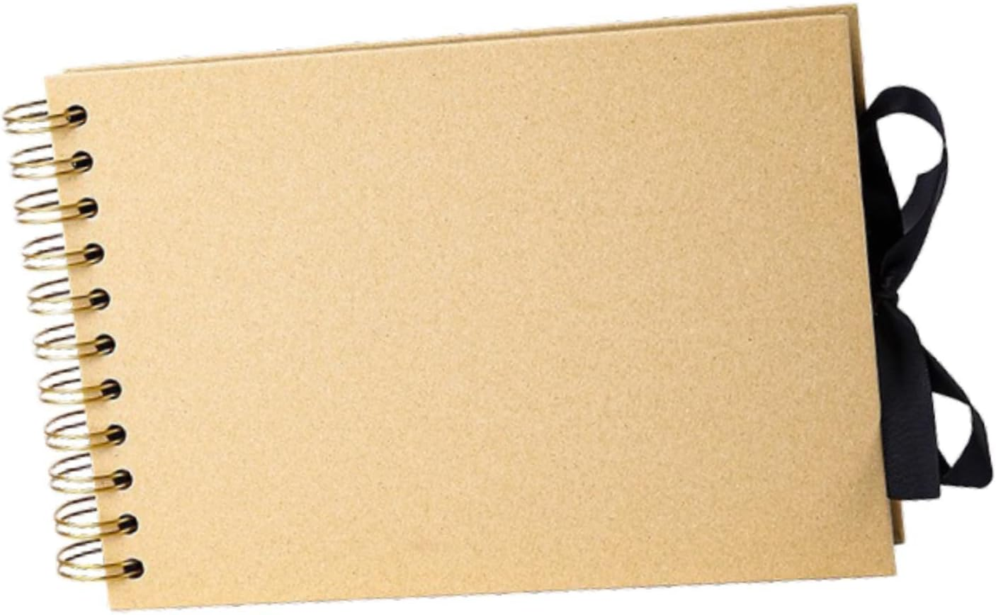 Scrapbook Photo Album Party Gift Wedding Guest Book DIY Memory Book for Photo Storage Shower Memories Travel, Yellow image number 3