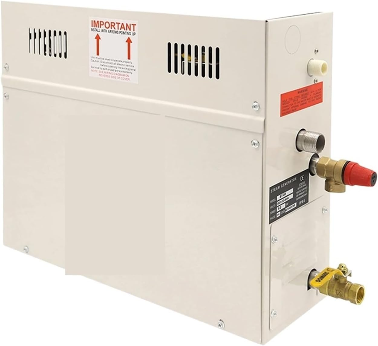 Sauna Steamer, 9KW Steam Generator for Shower 380V Home Steam Machine, Sauna Equipment Sauna Bath SPA Steam Shower with Digital Controller(380V)