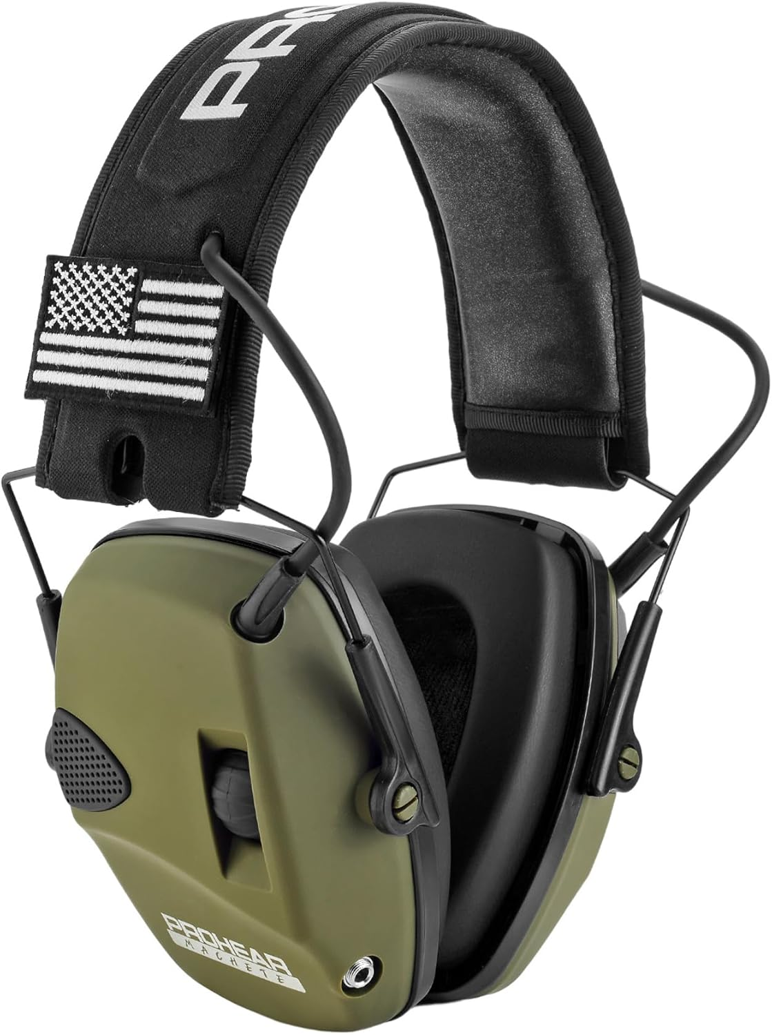 PROHEAR Electronic Ear Protection for Shooting with 4X Sound Amplification, Gun Range Hearing Protection Muffs, NRR 23Db Noise Reduction Headphones for Hunting, Green image number 3