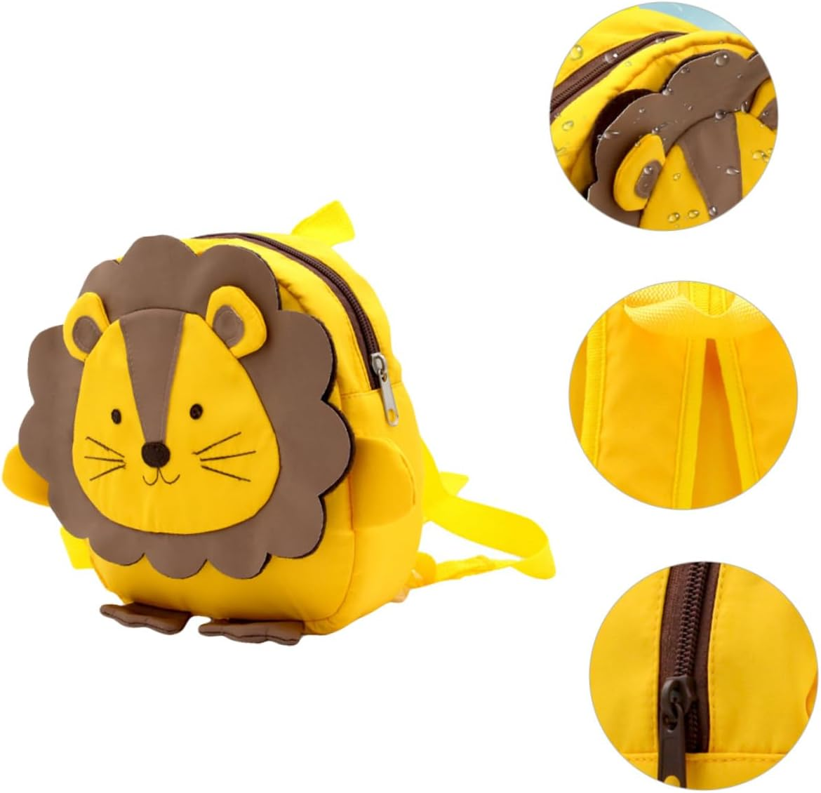 VERDANVERSE Children Cartoon Lion Backpack Kindergarten School Bag Anti-Lost Oxford Cloth Kids&rsquo; Anti-Wandering Bag for Boys and Girls Daily Use
