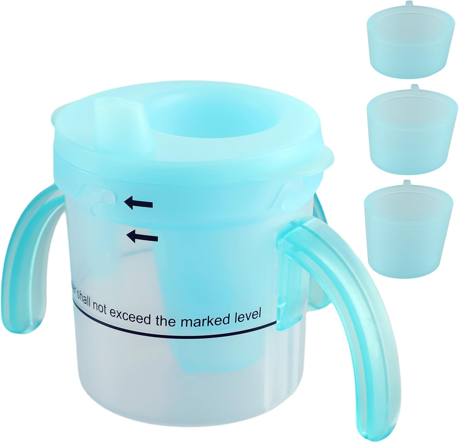 Dysphagia Cups for Adults 5Cc 10Cc 15Cc, Limited Slow Flow Dysphagia Regulating Drinking Cup for Elderly People with Swallowing Disorders, Prevent Choking and Aspiration