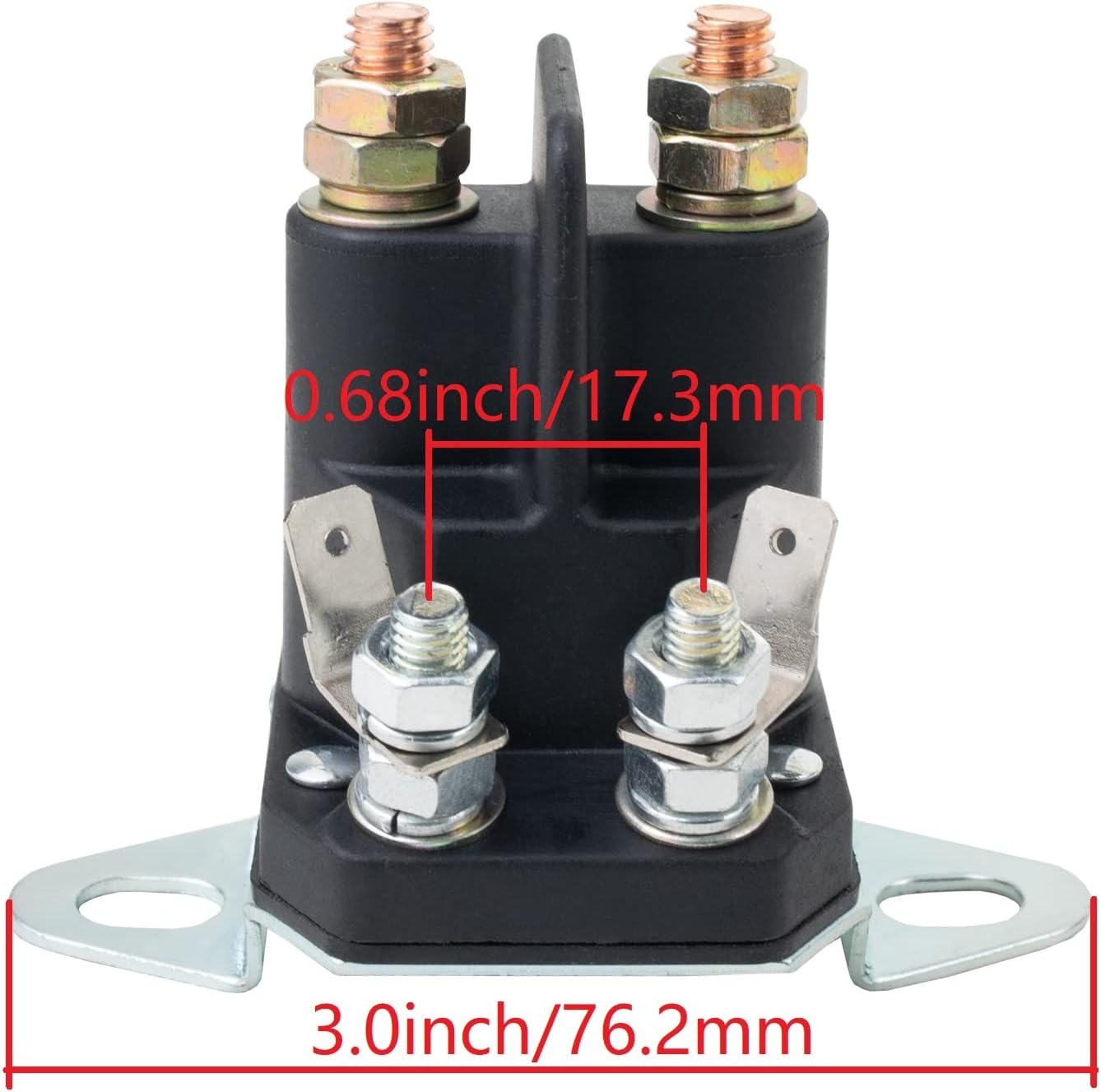 Annolai 117-1197 Solenoid 12V for Toro Timecutter Ss5000 Z4200 Ss4225 Ss4235 Parts 4 Terminal 12 Volt Solenoid for Toro 1-513075 E513075 Z 74629 74209 74360 74410 74616 74625 Timecutter EXMARK 513075
