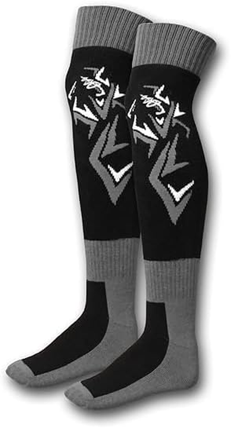 TDR YOUTH KIDS MX Pro Ride Black off Road Motocross Riding Socks Fits Size 3-7 Knee Protection Protectors