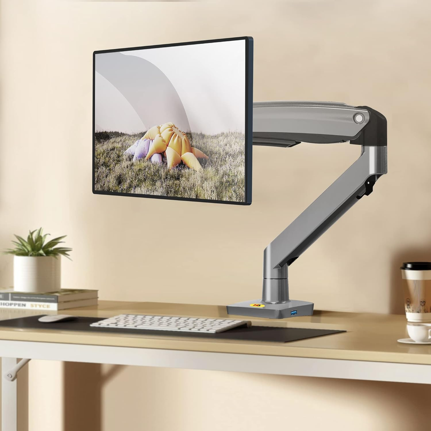 NB North Bayou Monitor Stand Arm Desk Mount Gas Spring for 22"-35" Large Screen Monitor Stand 2-12KG Model G70 (Gunmetal Grey)